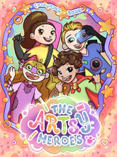 Load image into Gallery viewer, The Artsy Heroes Colouring and Activity Book
